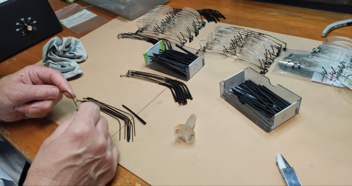 Monture en titane de fabrication française