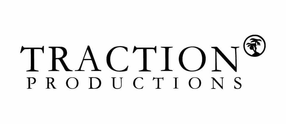 logo Traction Productions palmier noir