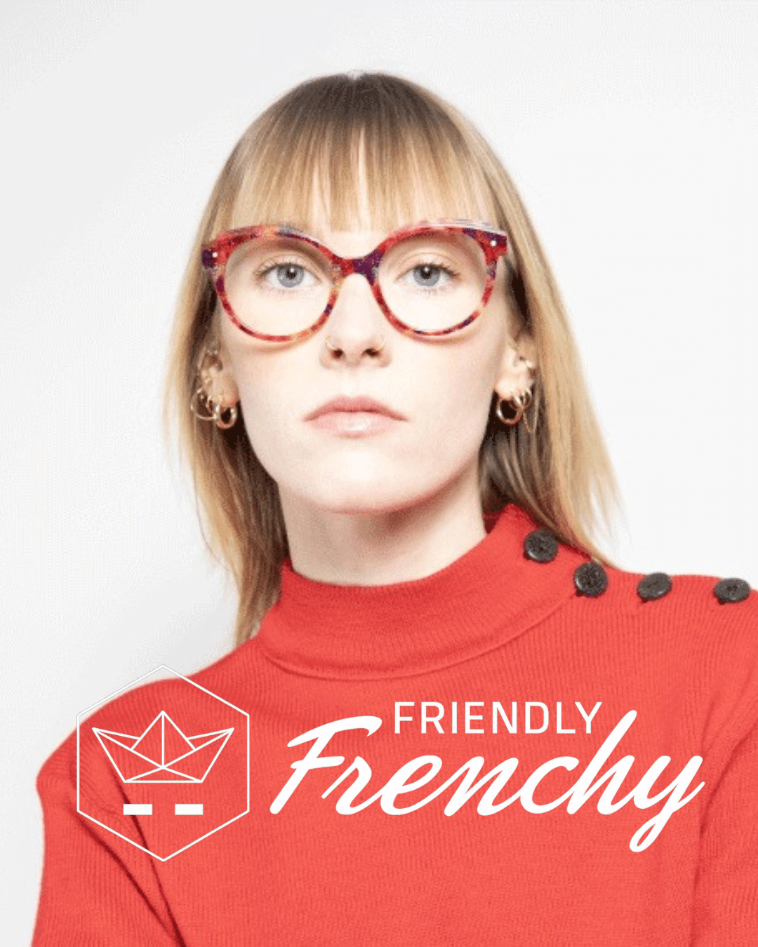 mannequin portant des lunettes Friendly Frenchy