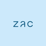logo lunettes de ZAC bleu clair et bleu foncé